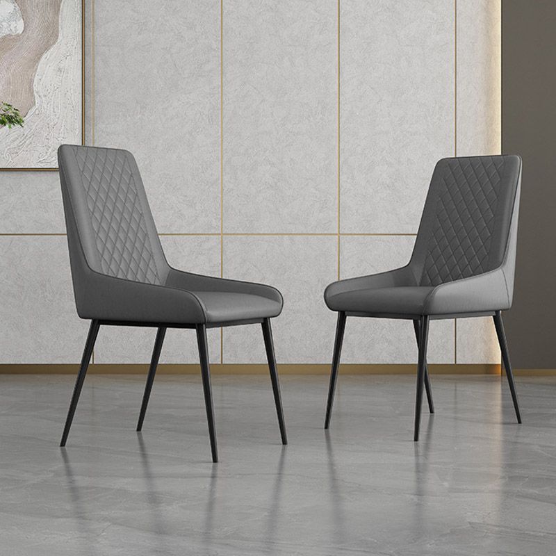Industrial Upholstered Arm Dining Chair Kitchen Parsons Side Chair