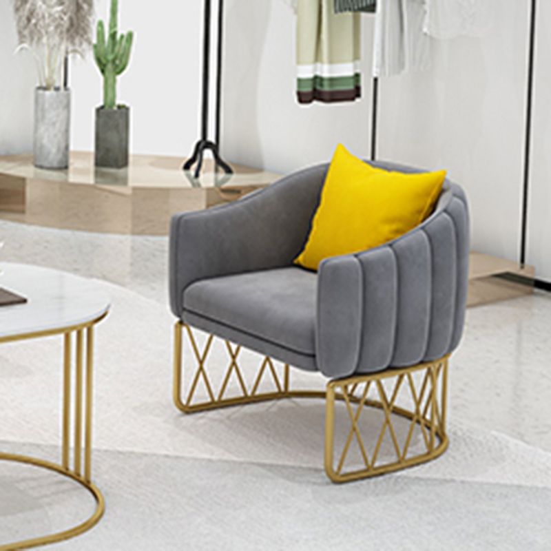 Modern Sloped Arm Sofa with Tight Back and Single Cushion Seat