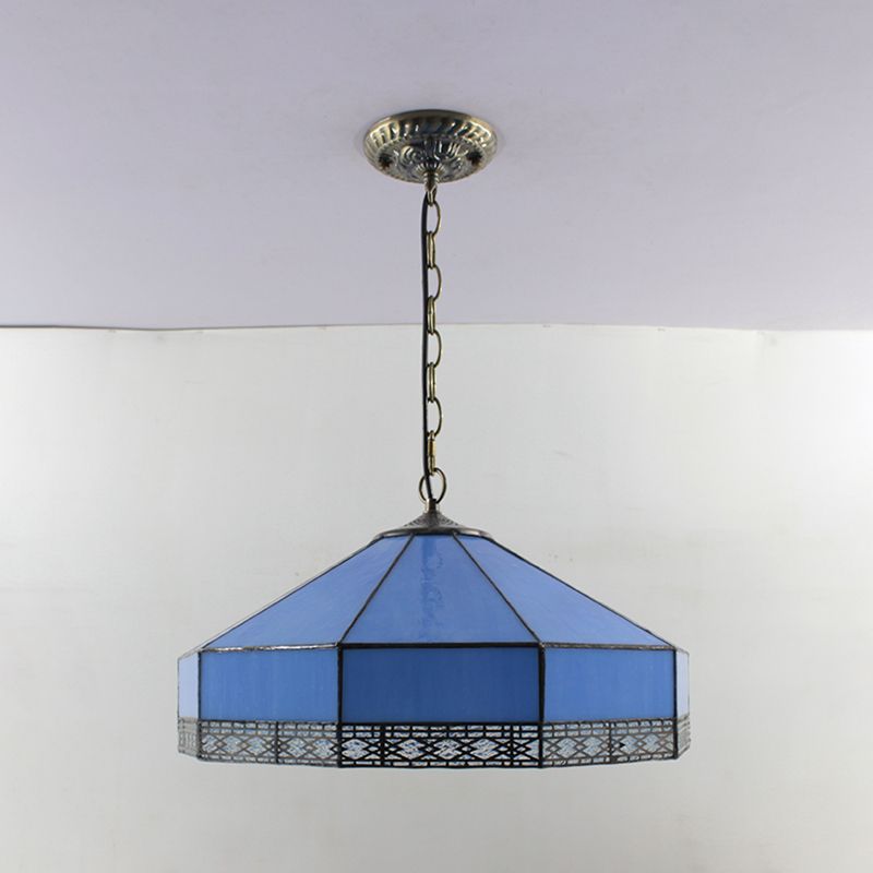 Lampada a ciondolo a farfalla in vetro colorato 5 luci lampadario in stile tiffany per ristorante