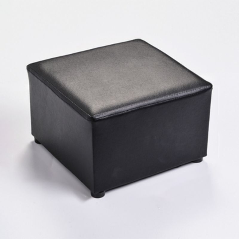 Modern Solid Color Pouf Standard Square Stain Resistant Cube for Living Room