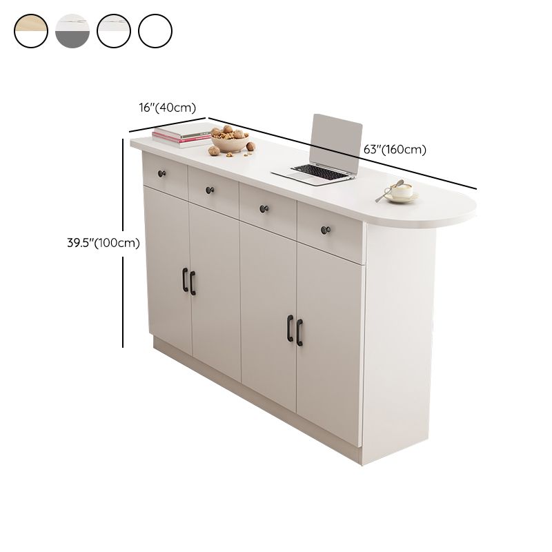 Specialty Contemporary Pub Table with Pedestal Manufactured Wood Bar Table