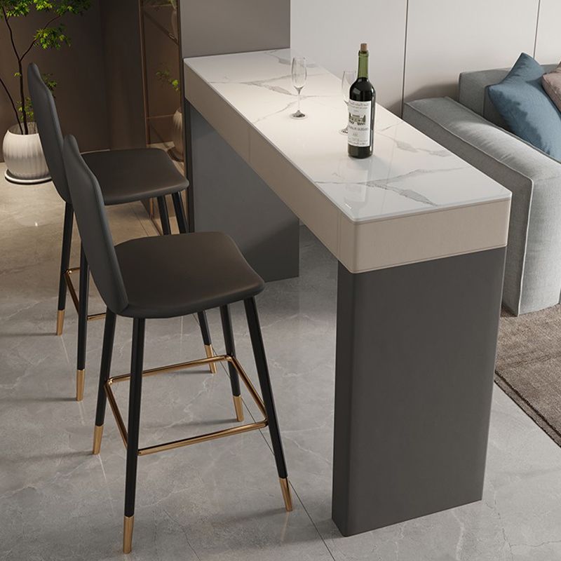 Contemporary Low Back Counter-height Stool with Upholstered for Living Room
