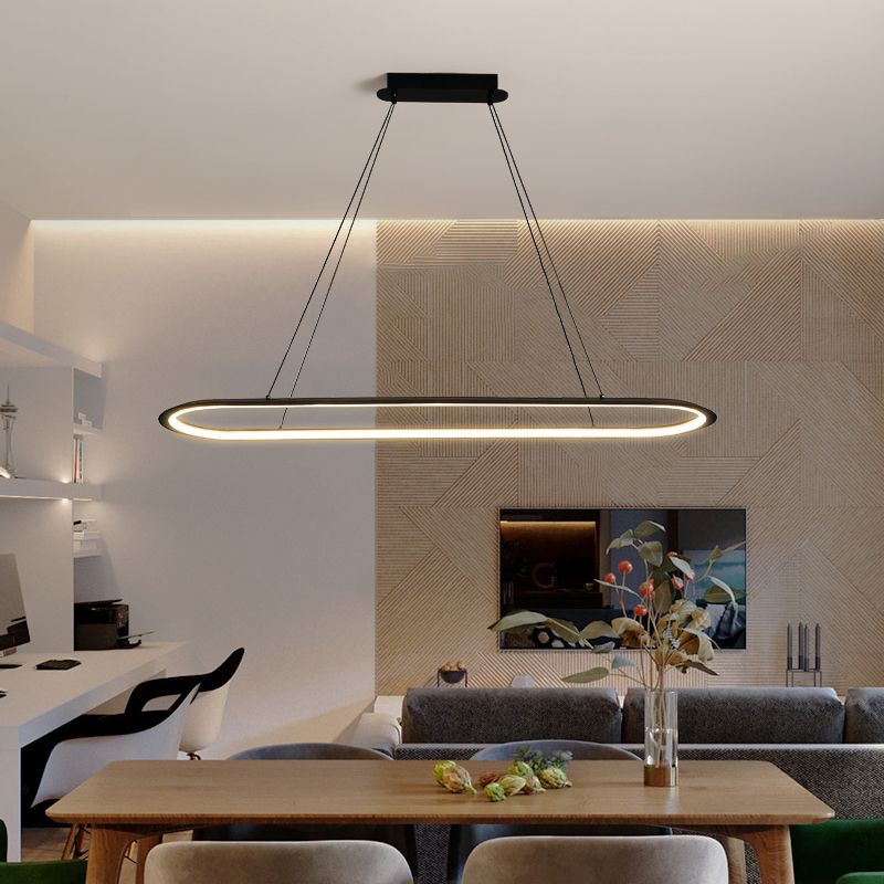 Linéaire de forme île Lumière moderne Métal d'éclair