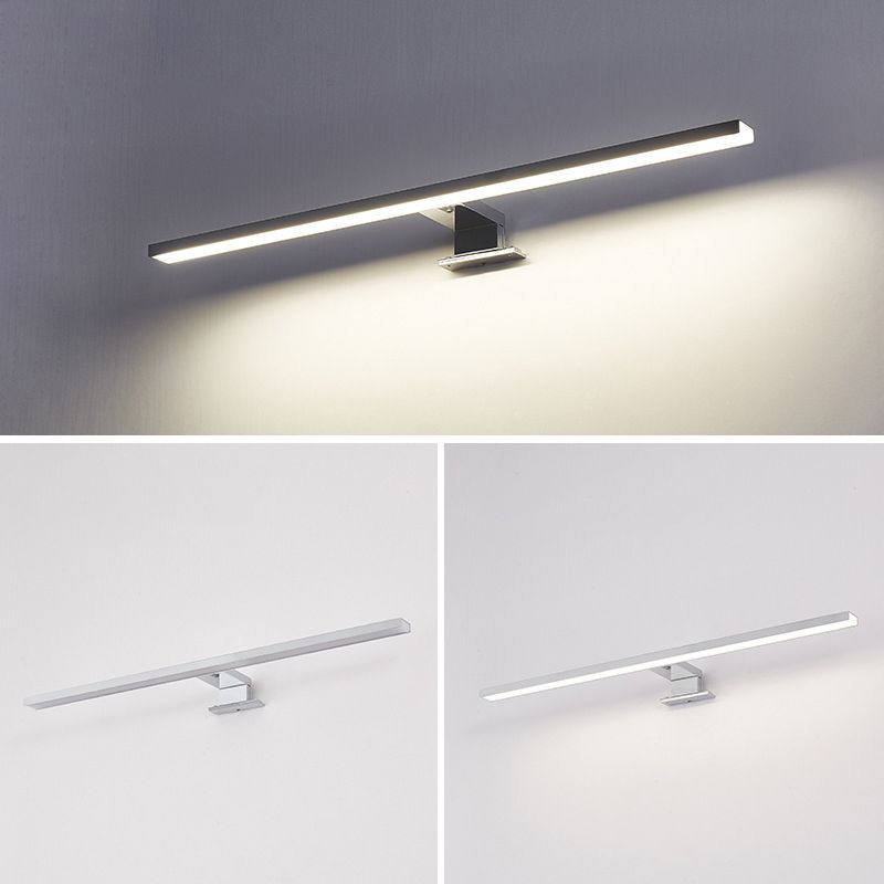 Elongated Vanity Light Fixtures Modern Simplicity Aluminium Wall Mount Lamp for Bathroom