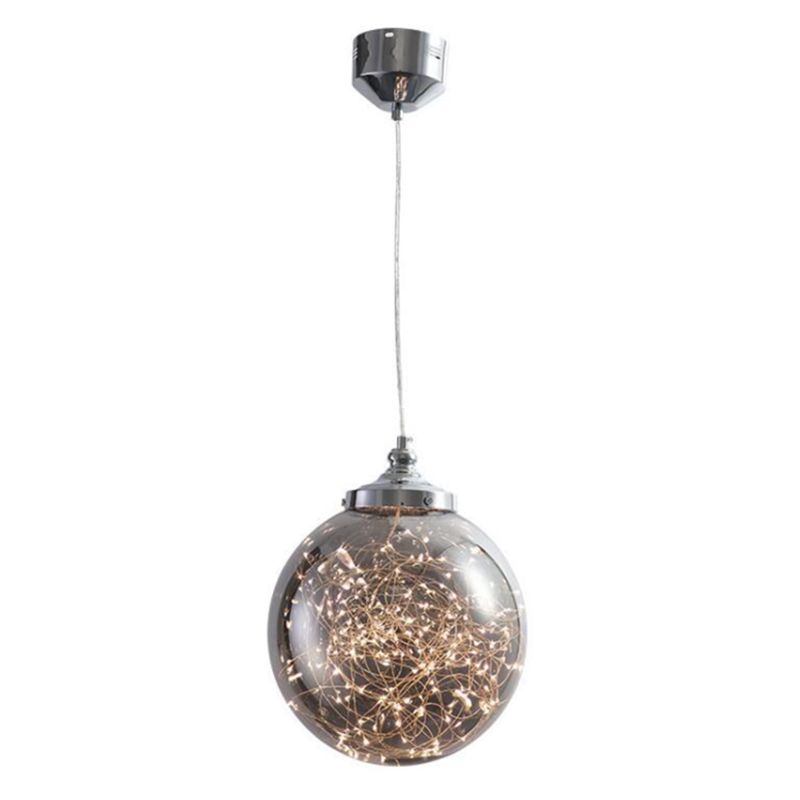 Starry Ceiling Pendant Light Minimalist LED Glass Hanging Light Fixture for Living Room
