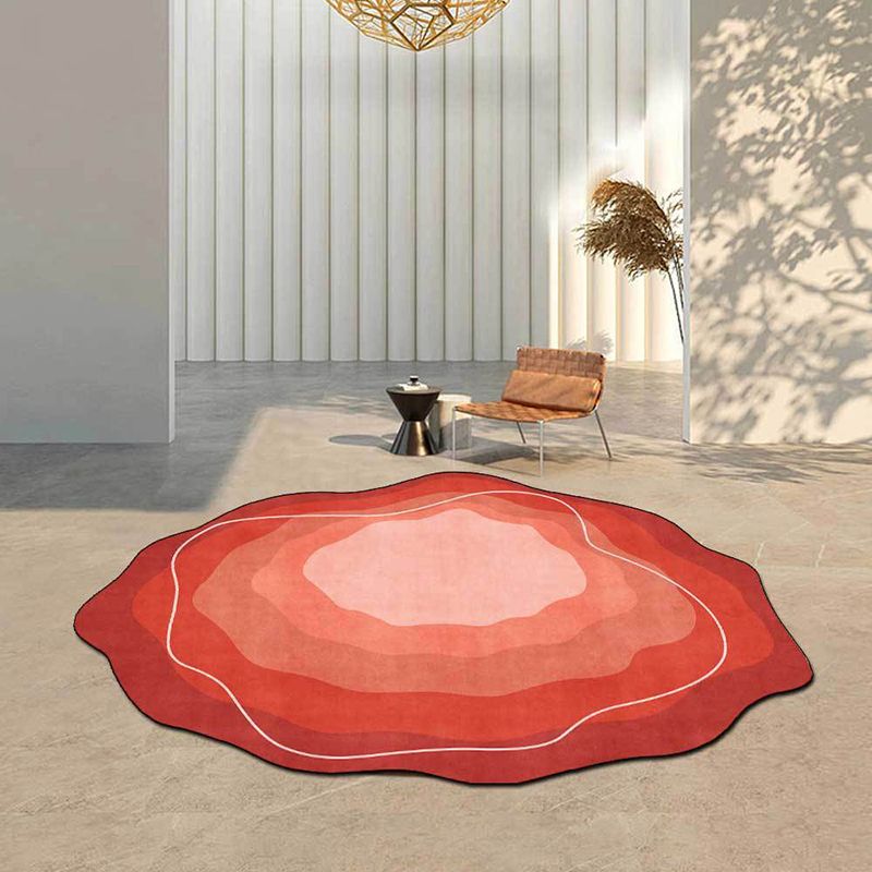 Bruin modern tapijt tie-dye patroon polyester gebied tapijt vlekbestendig tapijt voor woonkamer