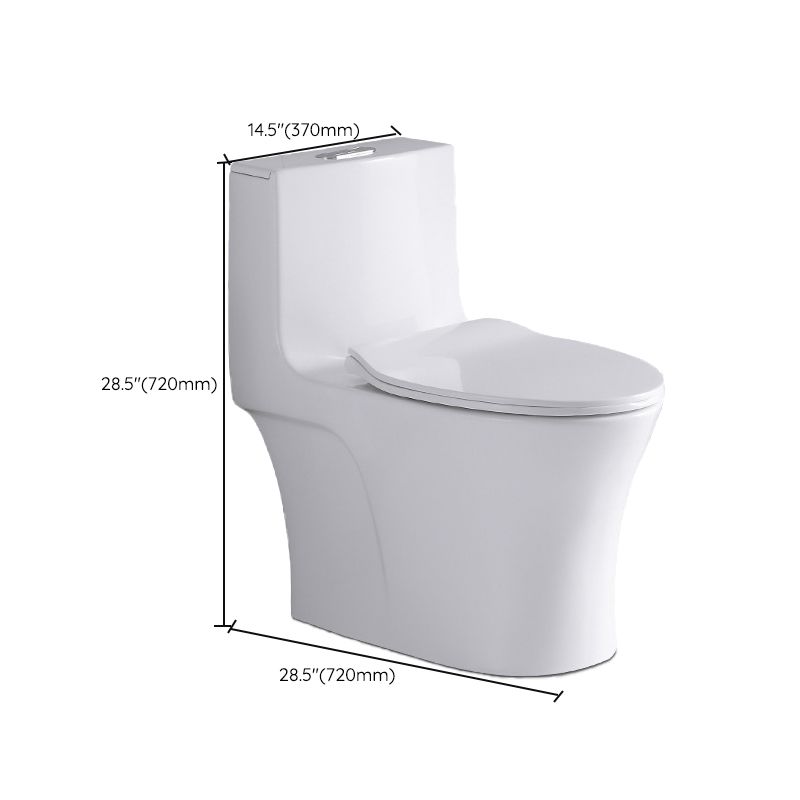 Traditional Ceramic Flush Toilet Seat Included Urine Toilet for Bathroom