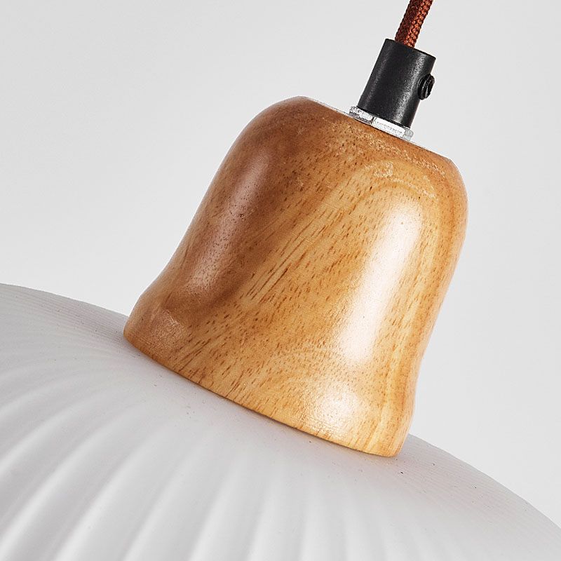 Wit Rubberwood Hanglampverlichtingsarmaturen Moderne Lantern Suspension Lamp voor restaurant