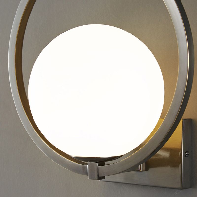 Industrial Wall Light Simple Glass Shade Wall Light Sconce for Living Room