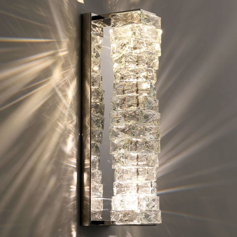 Lumière murale de style postmoderne Géométrique Géométrique de 5 "de large étendue avec cristal pour le salon