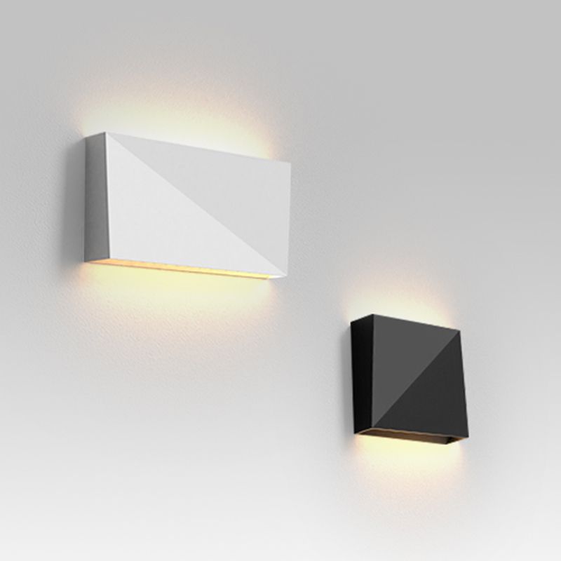 Modernism Wall Sconce Rectangle Shade Sconce Lighting for Bedroom