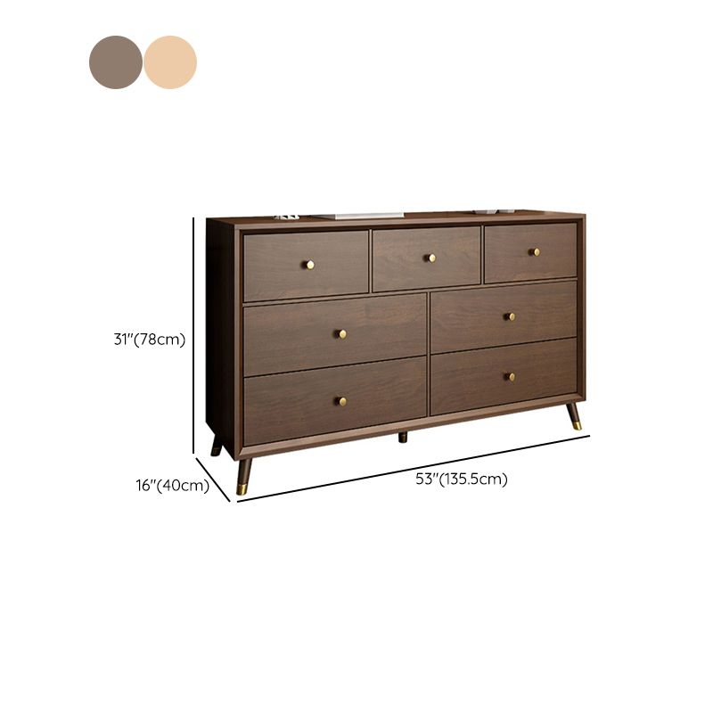 Wooden Chest Contemporary Glam Storage Chest Dresser with Drawers