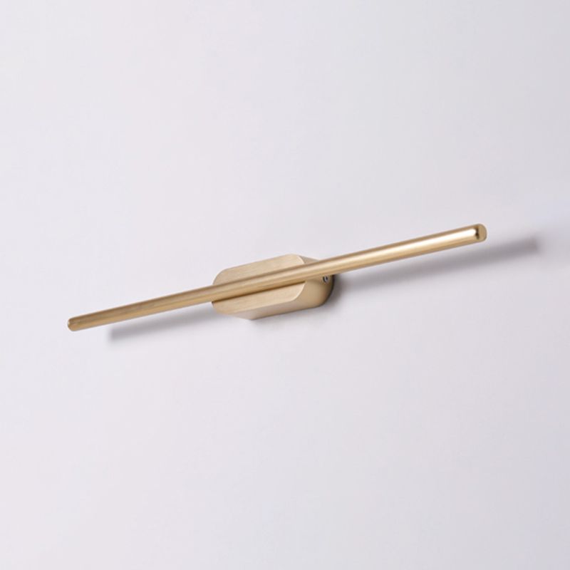 Luci di applione lineare moderna Metal Apparecchiatura da parete a 1 luce per bagno