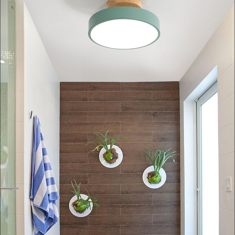 Round Flush Mount Ceiling Light Minimalistic Acrylic Ceiling Mount Chandelier for Bedroom