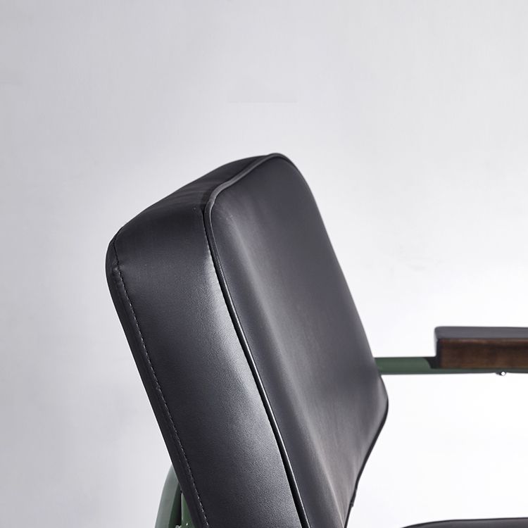 Scandinavian Home Arm Chair Open Back Upholstered Metal Dining Room Chair