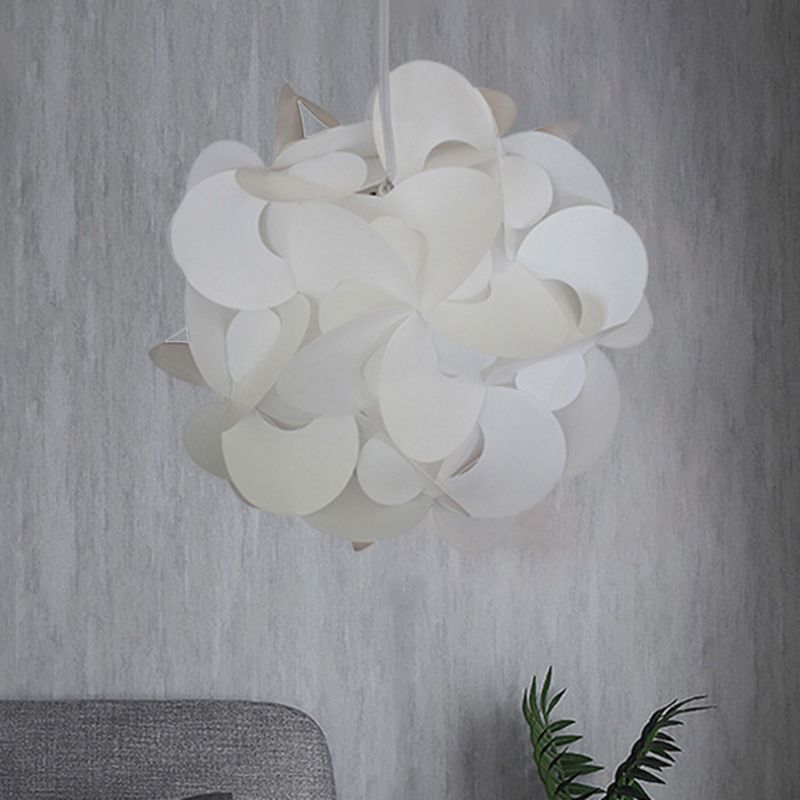 10"/12"/16" Wide Windmill Plastic Ceiling Pendant Modern 1 Light Red/White Hanging Light Fixture