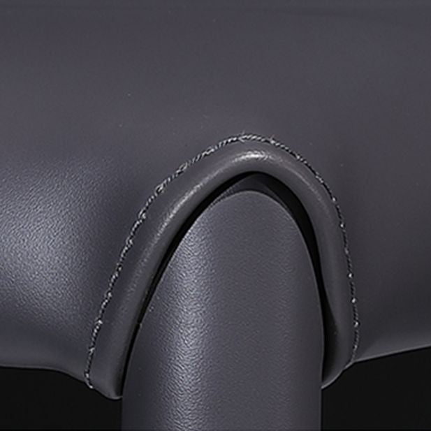 Silla lateral de comedor contemporánea de metal, silla con respaldo sólido sin brazos para comedor