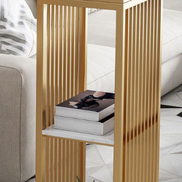 Glam1/2/3 Pieces Bar Table Set Rectangle Marble Bar Table with Bar Stool