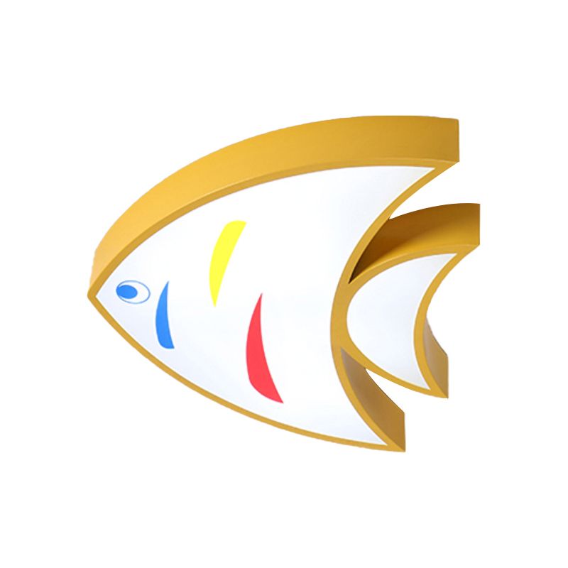 Lovely Bright-Colored Pendentif Light Fish Shaped Acrylic Hanging Light for Kindergarten Hallway