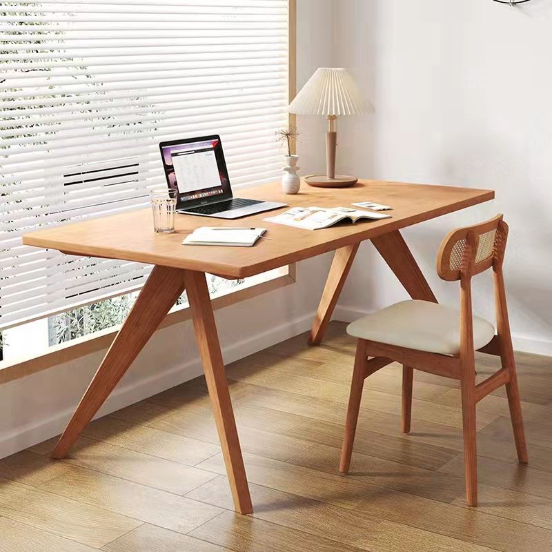 Rectangle Dining Site Table Modern Style Solid Wood Dining Room Furniture