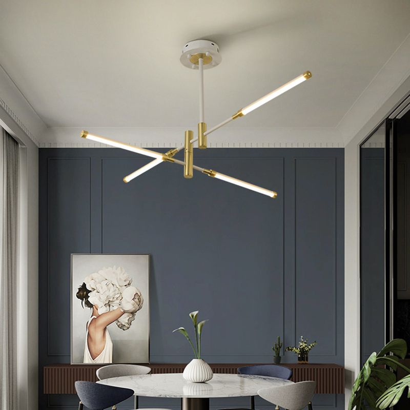 Acrylic Multi-Tier Ceiling Pendant Light Minimalistic LED Chandelier Lighting Fixture