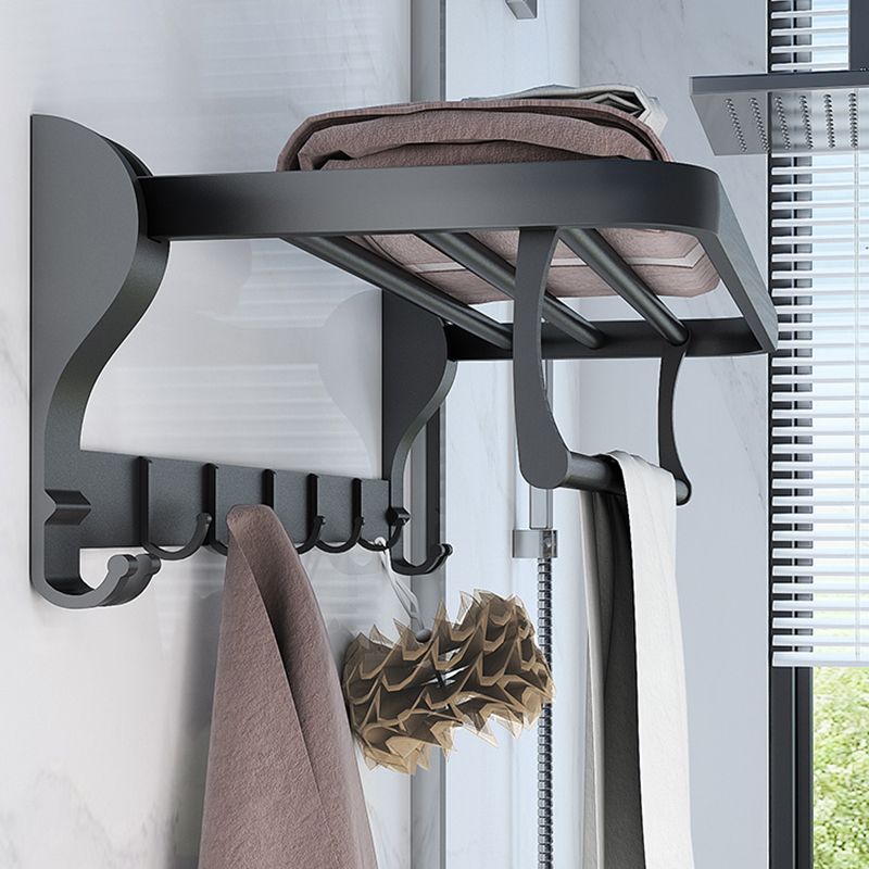 Modern Bathroom Hardware Set Matte Black Metal Bathroom Accessory Kit Anti-rust