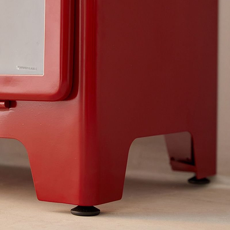 Steel Display Cabinet Modern Style Tempered Glass with 3 Doors