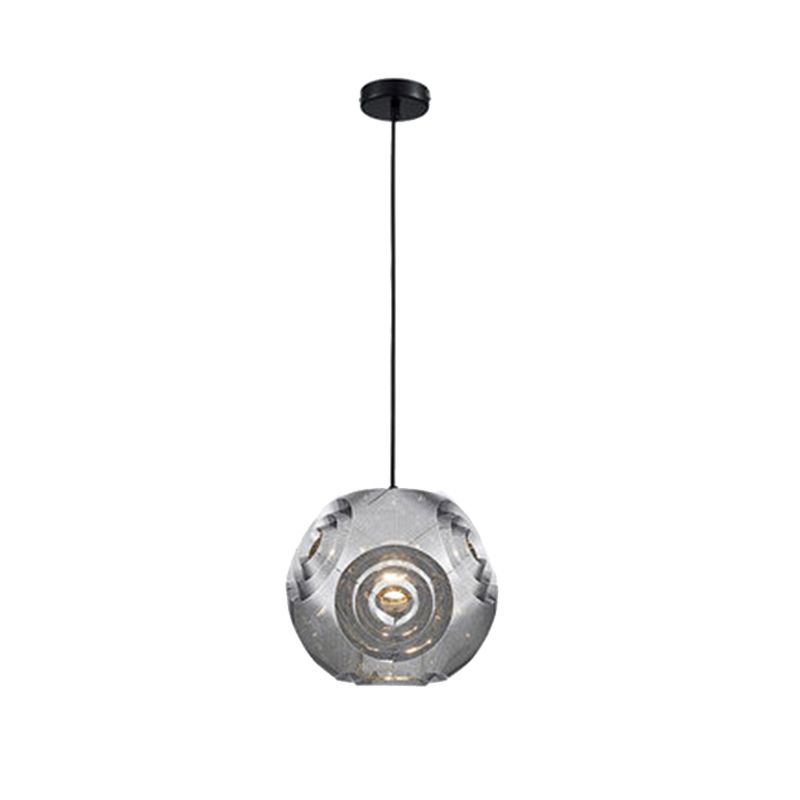 Globe Pendant Lighting Nordic Metal 1 Light Chrome/Gold/Rose Gold Hanging Ceiling Light, 11"/12.5"/15"W