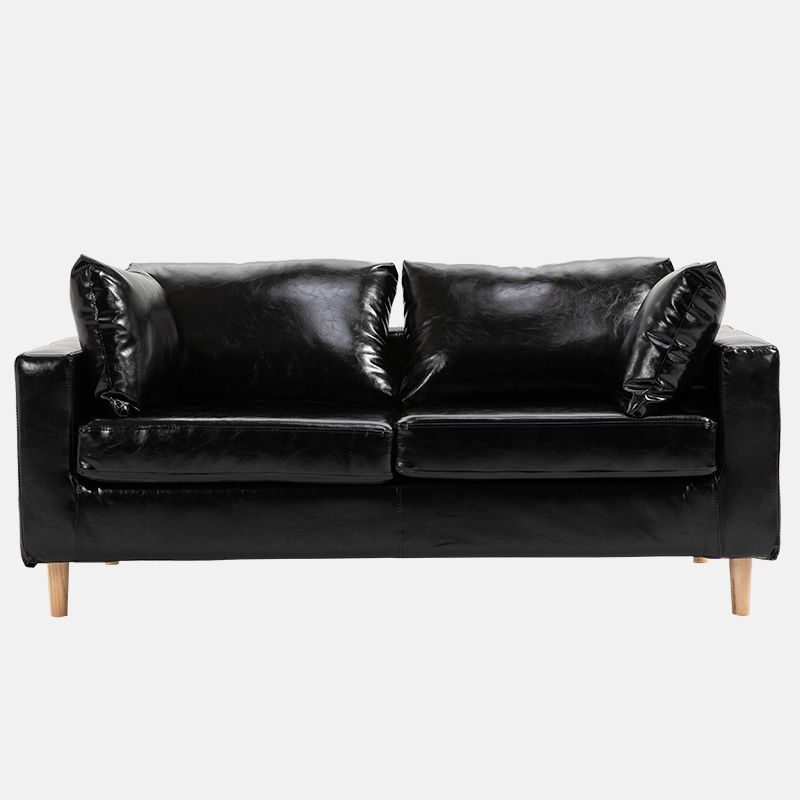 Beige Modern Farmhouse Cushions Standard Sofa 21.65"High Square Arm Sofa