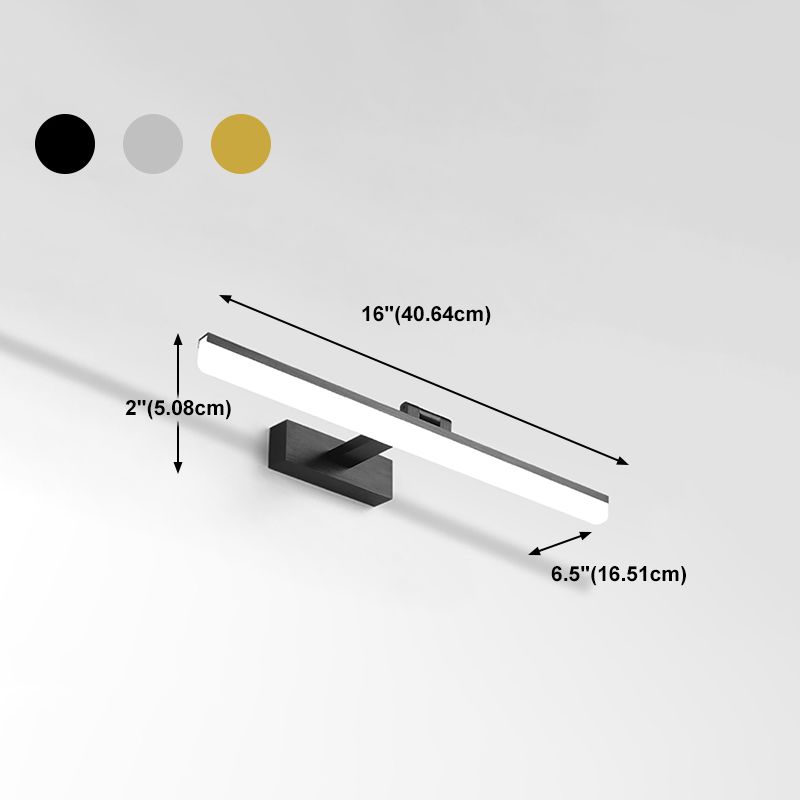 Linear LED Vanity Light Fixtures Modern LED Mirror Front Lighting for Bathroom