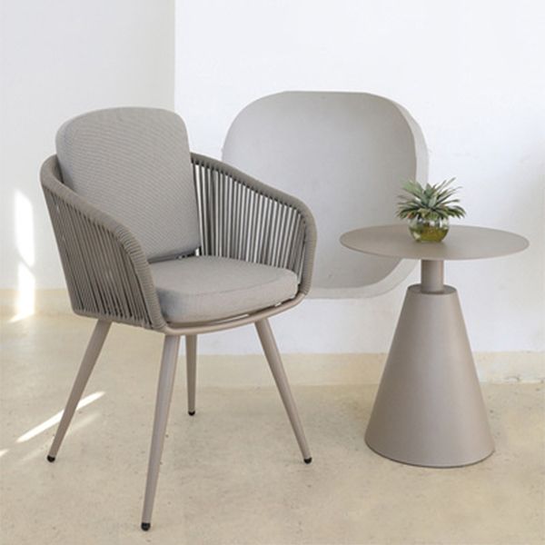 Modern Metal Dining Table Set 1/2/3/7 Pieces Dining Table Set for Outdoor