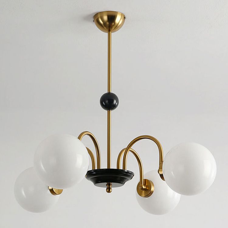 Modern Hanging Pendant Lights Simplicity Style Glass Shade Chandelier Light