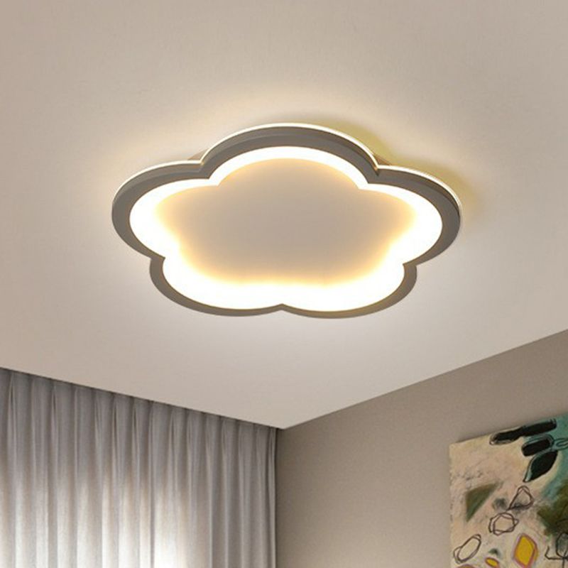 Geometrische acryl inbouwverlichting Minimalistisch grijs LED-inbouwarmatuur voor slaapkamer