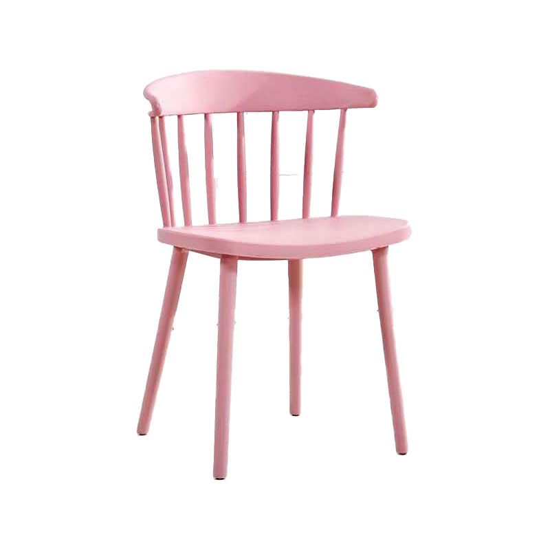 Scandinavian Plastic Side Chair Windsor Back Indoor-Outdoor Chair