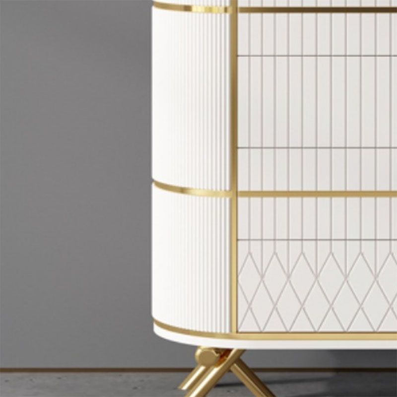 Glam Lingerie Chest Stone Vertical Storage Chest with Drawers for Bedroom