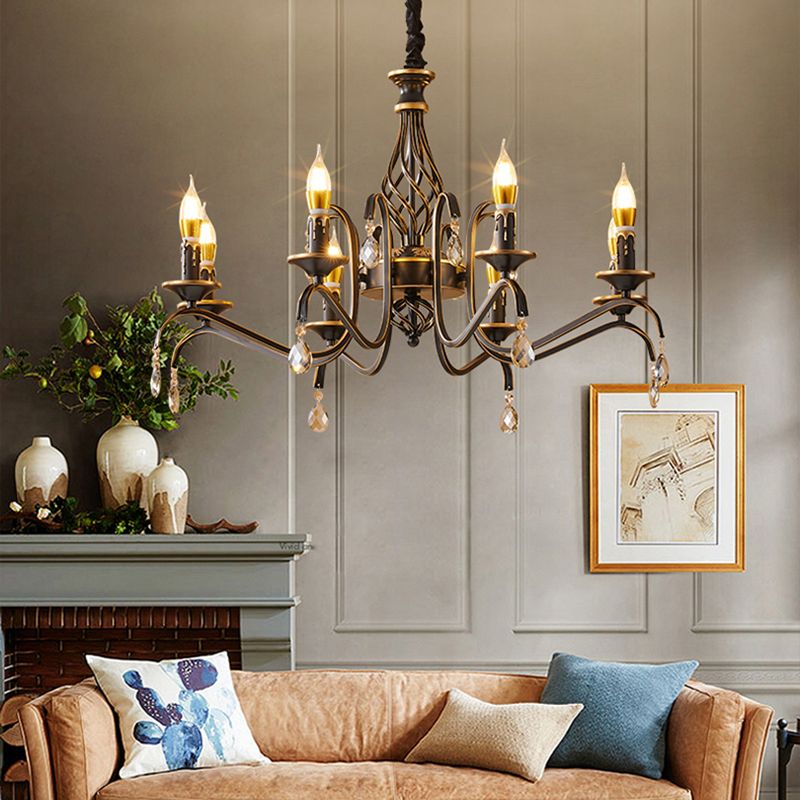 Metaalhangende hanglampen Traditionele hangende lampen voor woonkamer