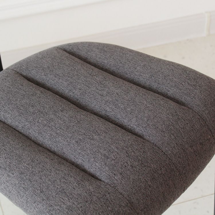 Chaise latérale de finition mate en métal de style industriel, chaise latérale à dossier ouvert pour salle à manger