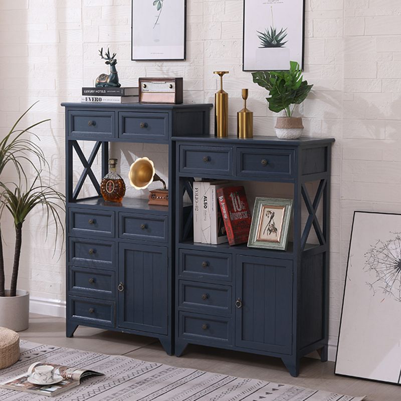 Coastal Combo Dresser Solid Wood Storage Chest Dresser for Bedroom