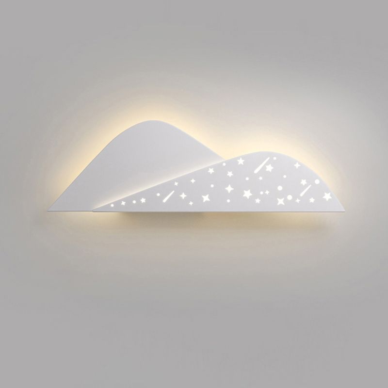 Modern Metal Wall Sconce Geometric Shape Wall Light with Acrylic Shade for Bedroom