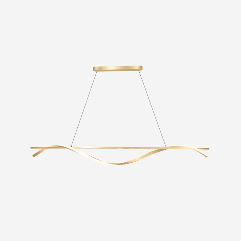 LED Strip Shape Pendant Light Dining Room Kitchen Modern Chandelier Light