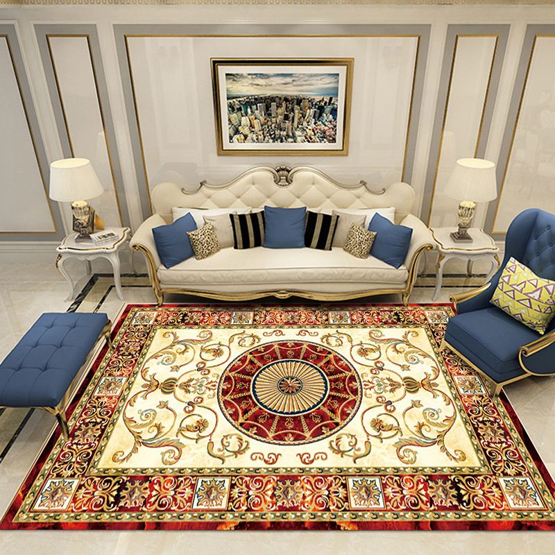 Multicolor Luxus Teppich Polyester Teppich Europäische Blumenententeppichen Nicht-Rutsch-Rücken für die Heimdekoration