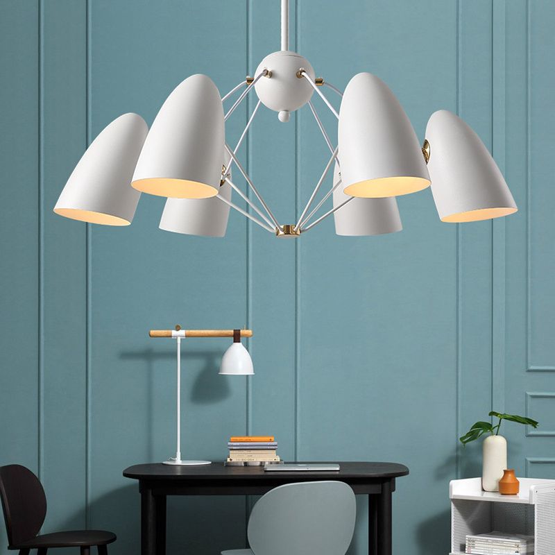 Modern Style Chandelier Pendant Light Shaded Pendant Chandelier with Metal Shade