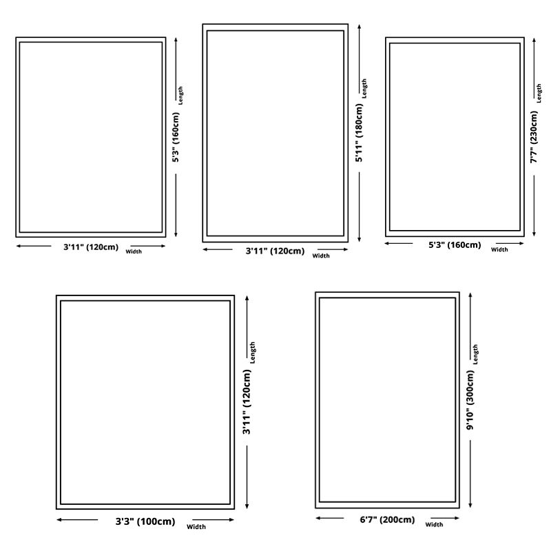 Hell gefärbter Blumendruckteppich Mitte des Jahrhunderts moderner klassischer Indoor-Teppich Polyesterfreundlicher waschbarer Teppich für Wohnkultur