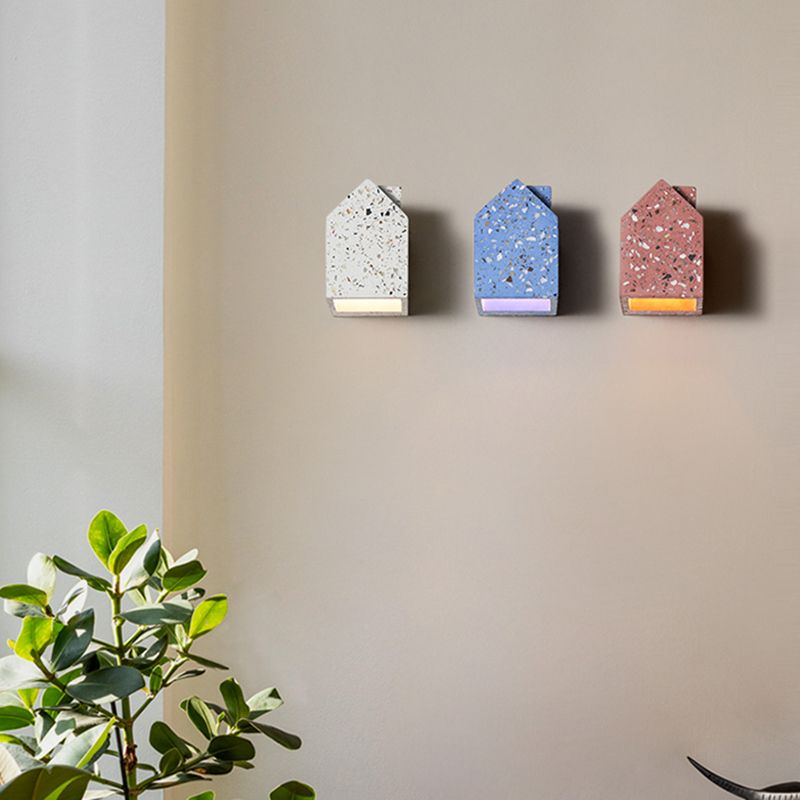 Terrazzo Flush Mount Wall Donce Modern 1 luces de la casa Iluminación de pared para sala de estar