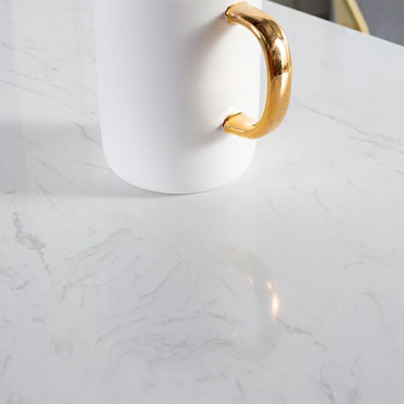 Industrial Style Bistro Bar Desk Marble Top Specialty Pub Table for Cafe