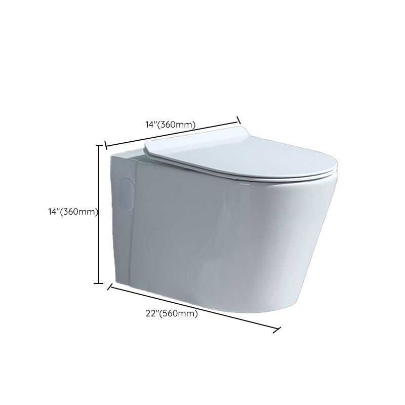 Wall Mount Modern Urine Toilet All In One Single Flush Porcelain Toilet