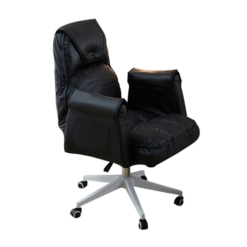 Minimalist Style Upholstered Arm Dining Chairs Solid Back Dining Chairs for Home