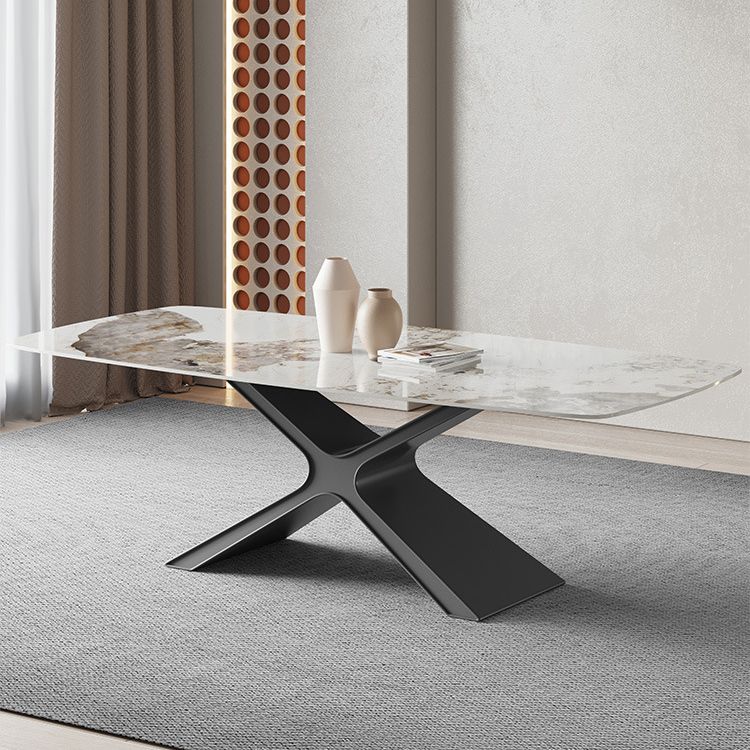 Contemporary Rectangle Table Set 1/2/4/5/6/7 Pieces Dining Set for Home Use