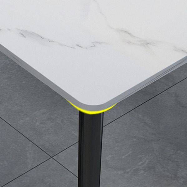 Mesa de piedra de 4 pies Rectangle Matte Mesa de comedor para restaurante para restaurante
