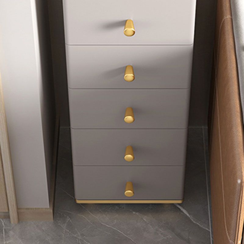 11.7-inch Width Glam Dresser Stone Storage Chest with 5 Drawers
